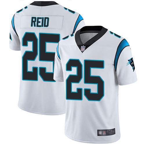 Carolina Panthers Limited White Youth Eric Reid Road Jersey NFL Football #25 Vapor Untouchable